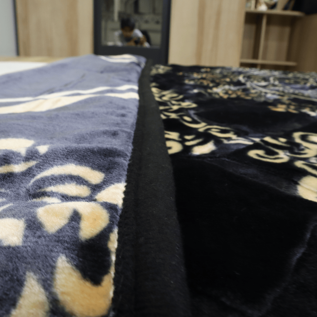 Buy Emperor Single Bed Blanket Black PlushMink Online Store Plushmink