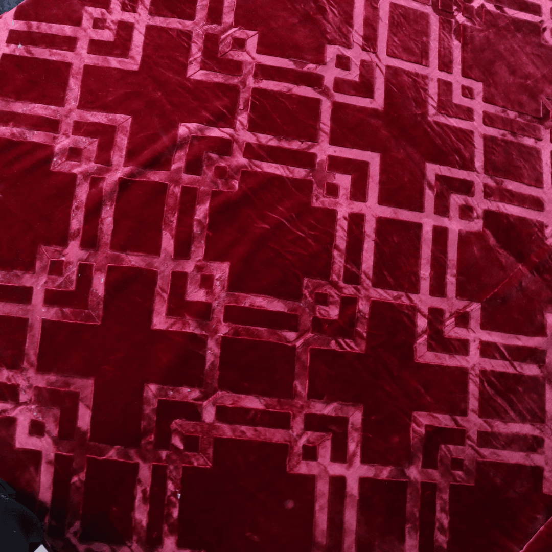 Moonlight Cloudy 4KG 2-Ply Double Bed Blanket- Merlot