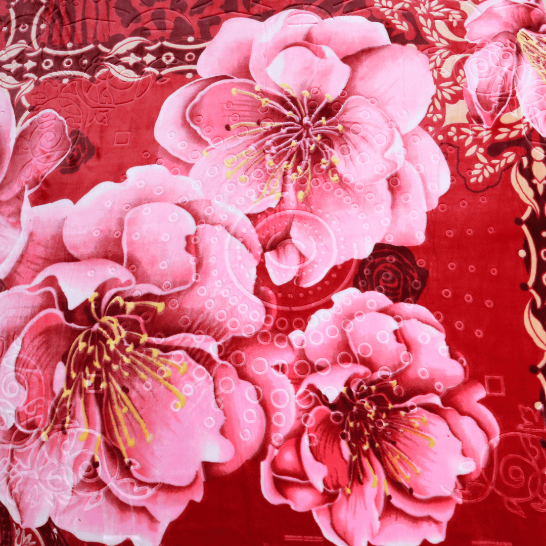 Buy Empire King Bed 6.5 KG Blanket Crimson Velvet PlushMink Online