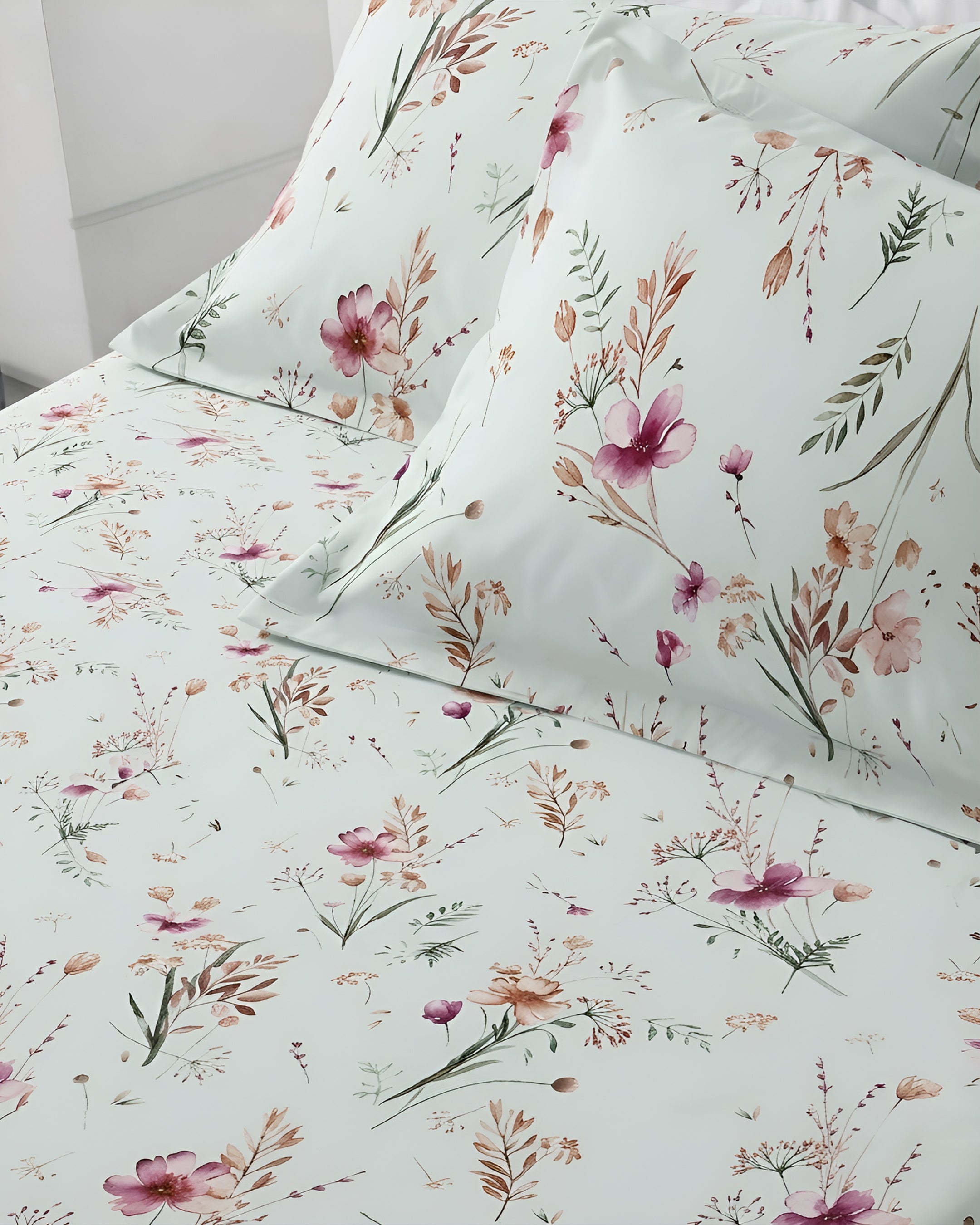 Noira 100% Cotton Printed Bedsheet (Double Bed) | Alba Collection