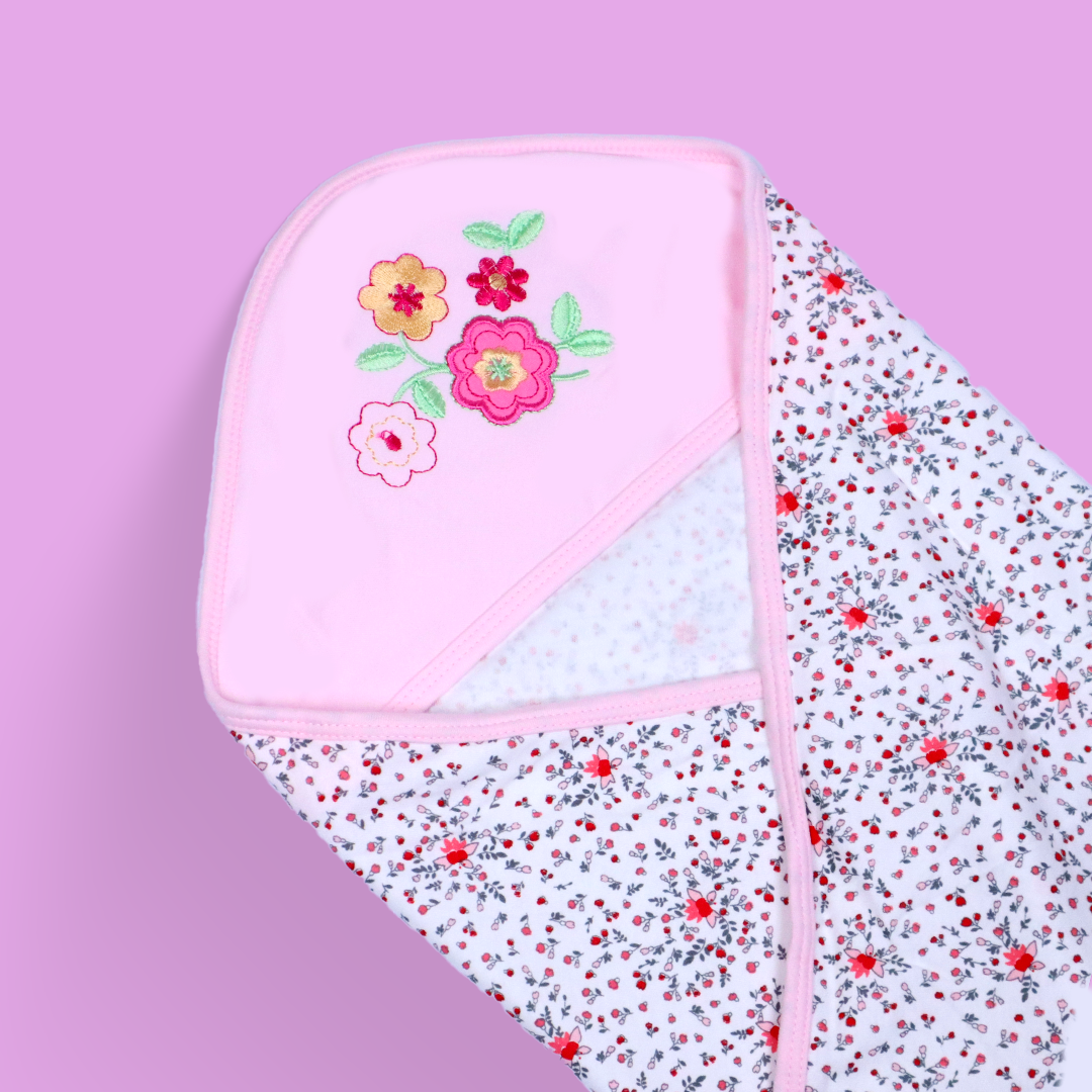 Baby Swaddle Sheet - Petal Pink
