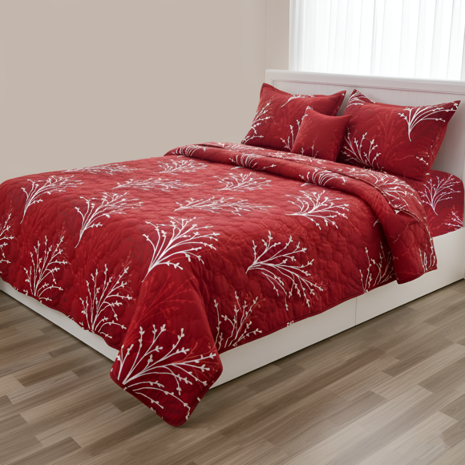 Comfora 5 Pcs Bed in a Bag - Redfrost