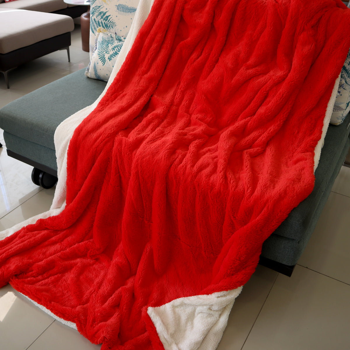 RED DEVIL SHERPA BLANKET