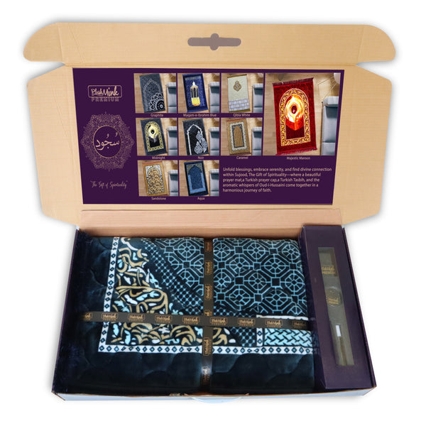 Sujood Plus Prayer Kit Gift Box-Aqua