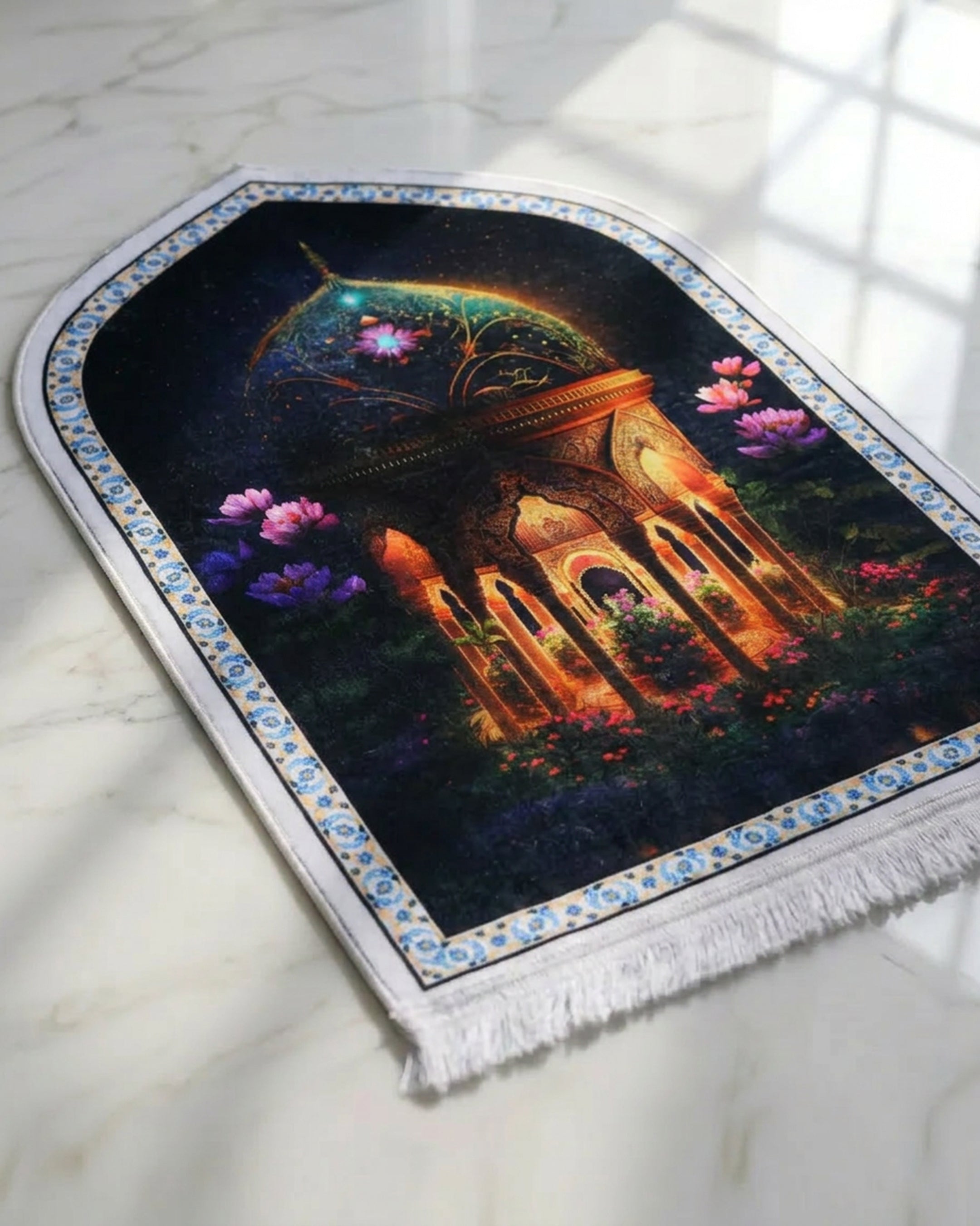 3D Janamaz Prayer Mat-Noor-e-Gul
