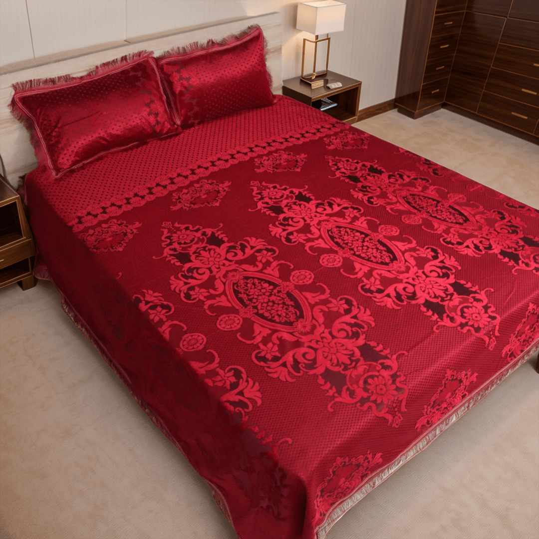Regal Decor 3-Piece Bed Set-Rose