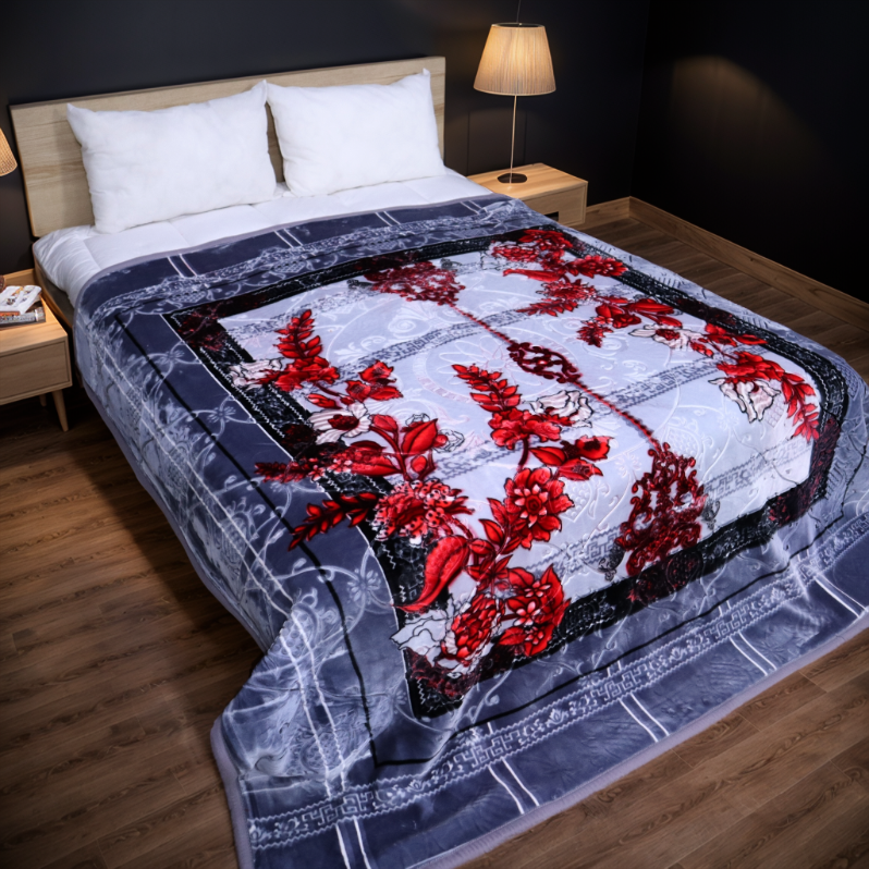 Empire 6KG 2-Ply King Bed Blanket-Smoky
