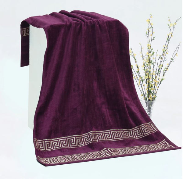 Premium Cotton Towel- Violet