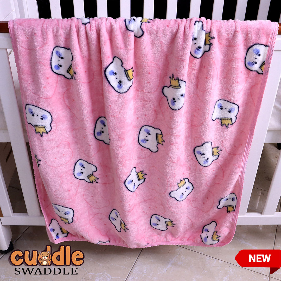 Buy Cuddle Baby Swaddle Blanket Baby Pink PlushMink Online Store