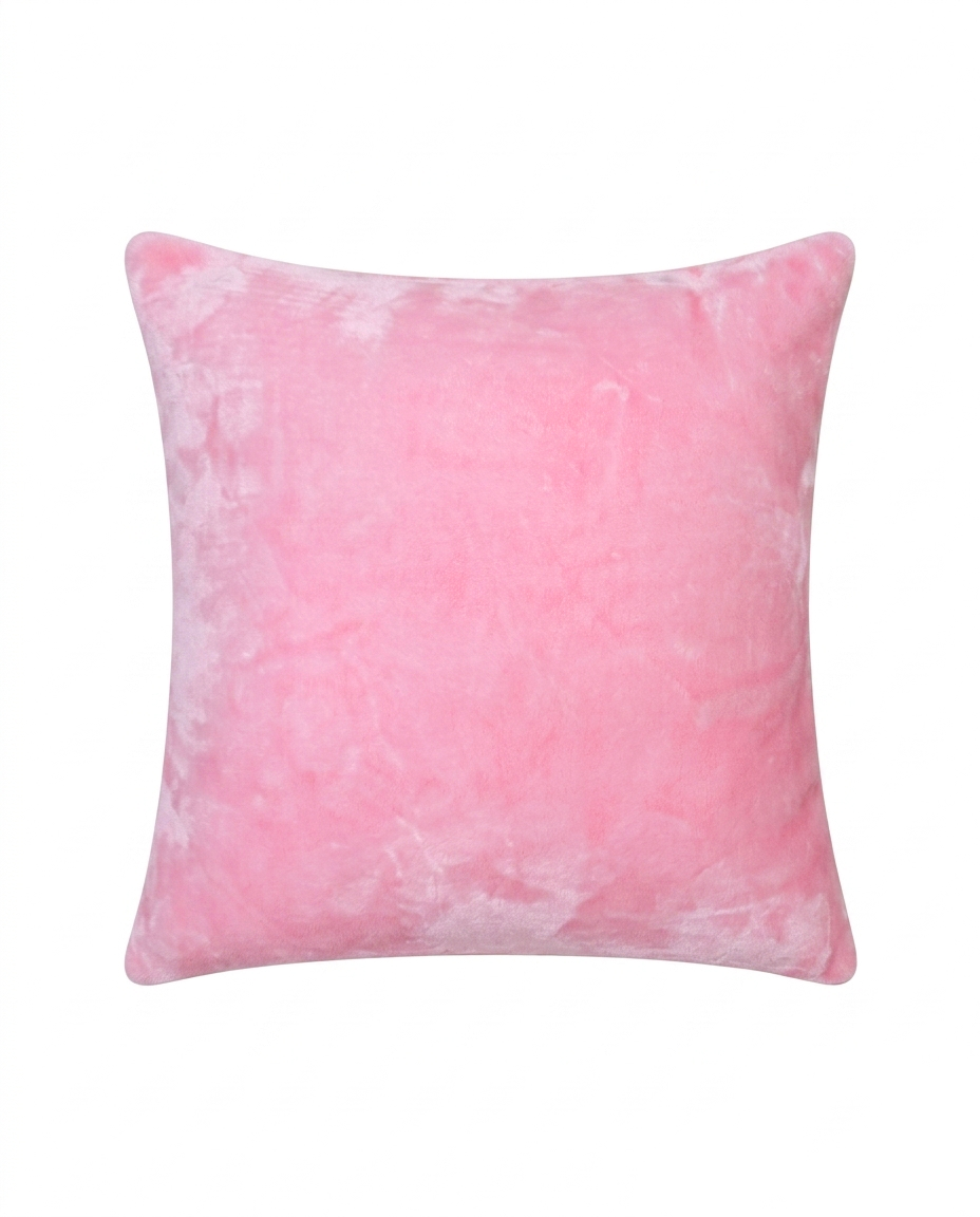 Solid Mink Cushion - Pink