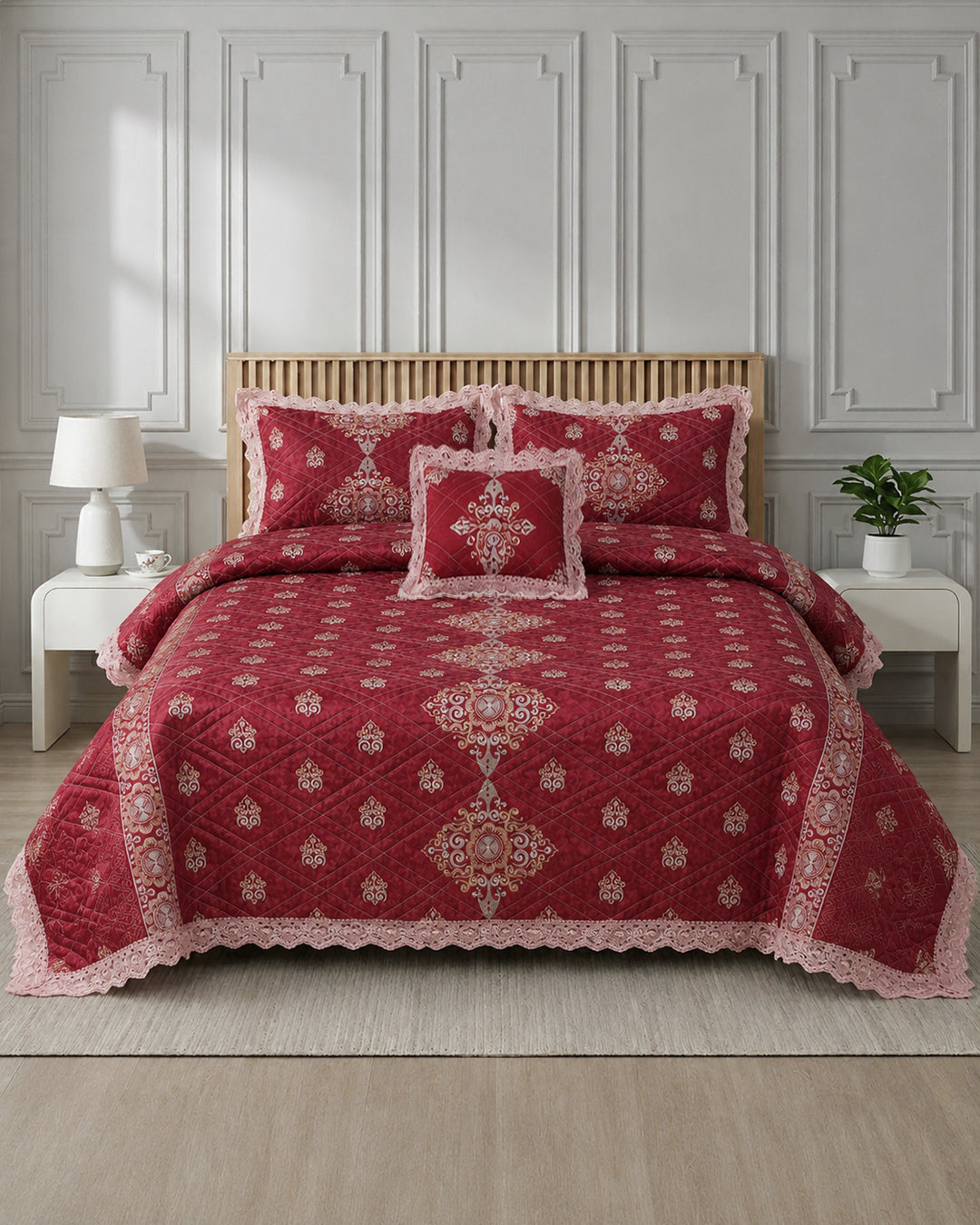 Kastoor Bed Set 4 Pieces-Gulrez