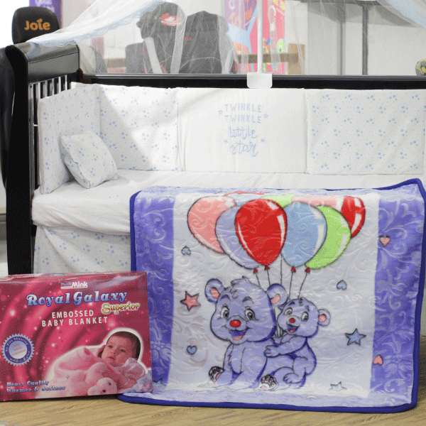 Buy Royal Galaxy Embossed Baby blanket Light Purple PlushMink Online Store Plushmink