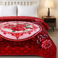 Moonlight Cloudy 4KG 2-Ply Double Bed Blanket - Rosy Velvet