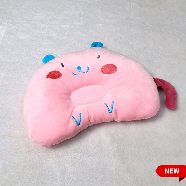 Baby Head Shaper Pillow-Pink Cat