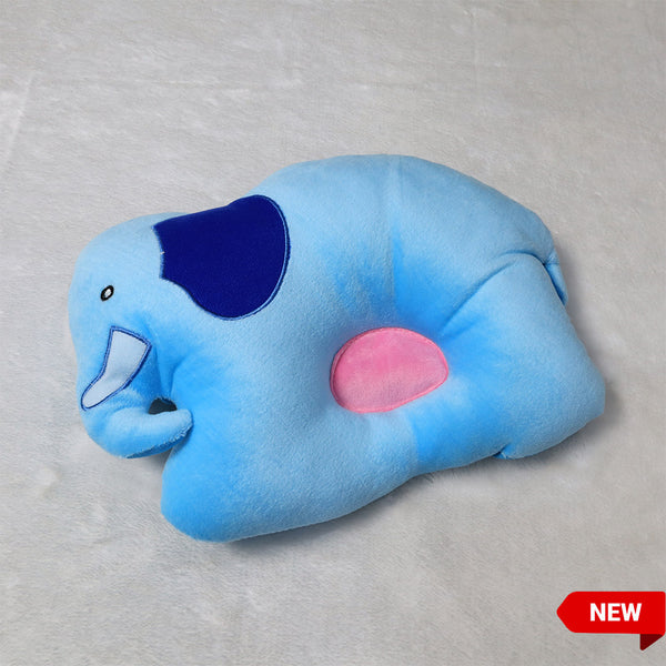 Baby Head Shaper Pillow- Blue Elephant