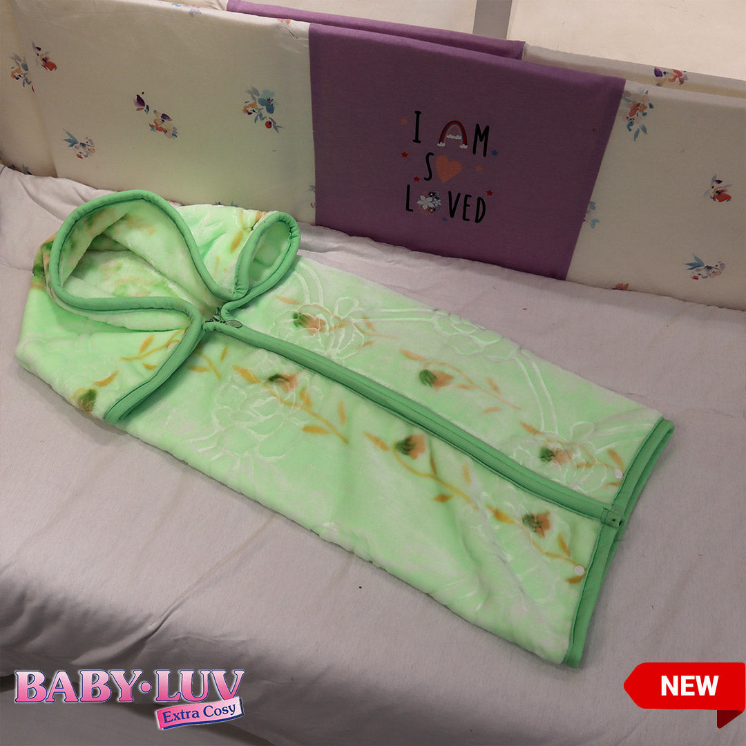 Baby Luv Baby Bed Blanket-Light Green