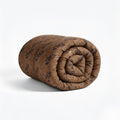 300 GSM Printed King Bed Comforter - Ochre