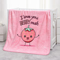 Tiny Tots 2-Ply Cot Baby Blanket - Berry Blush