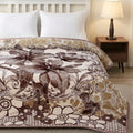 Moonlight Cloudy 4KG 2-Ply Double Bed Blanket- Caffeine