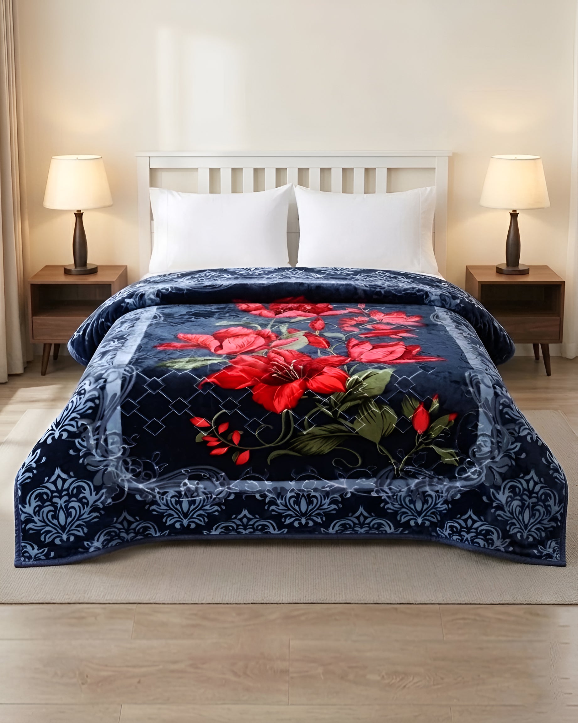 Heaven 4KG 2-Ply Double Bed Blanket-Dusk