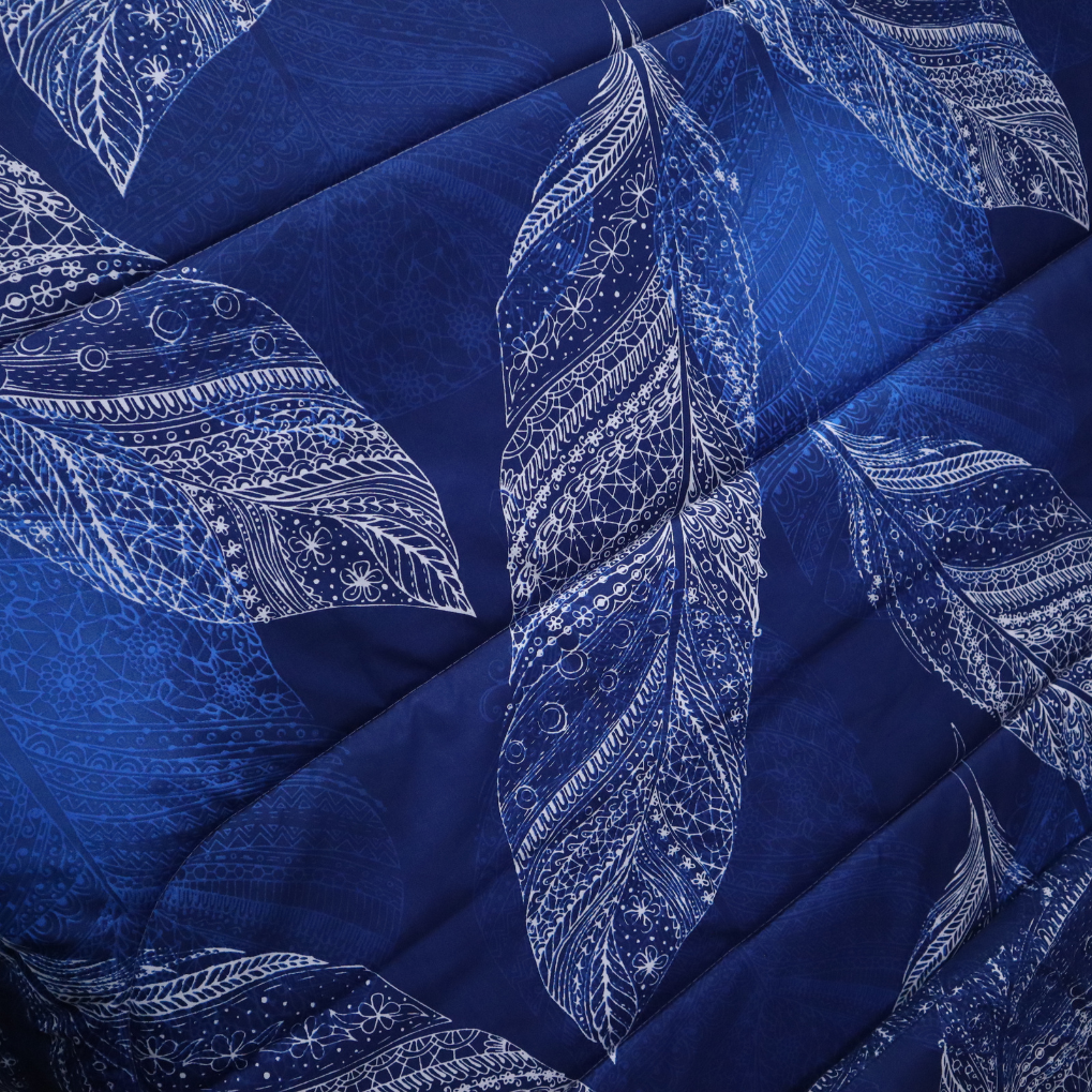 Printed King Bed Comforter - Peacock