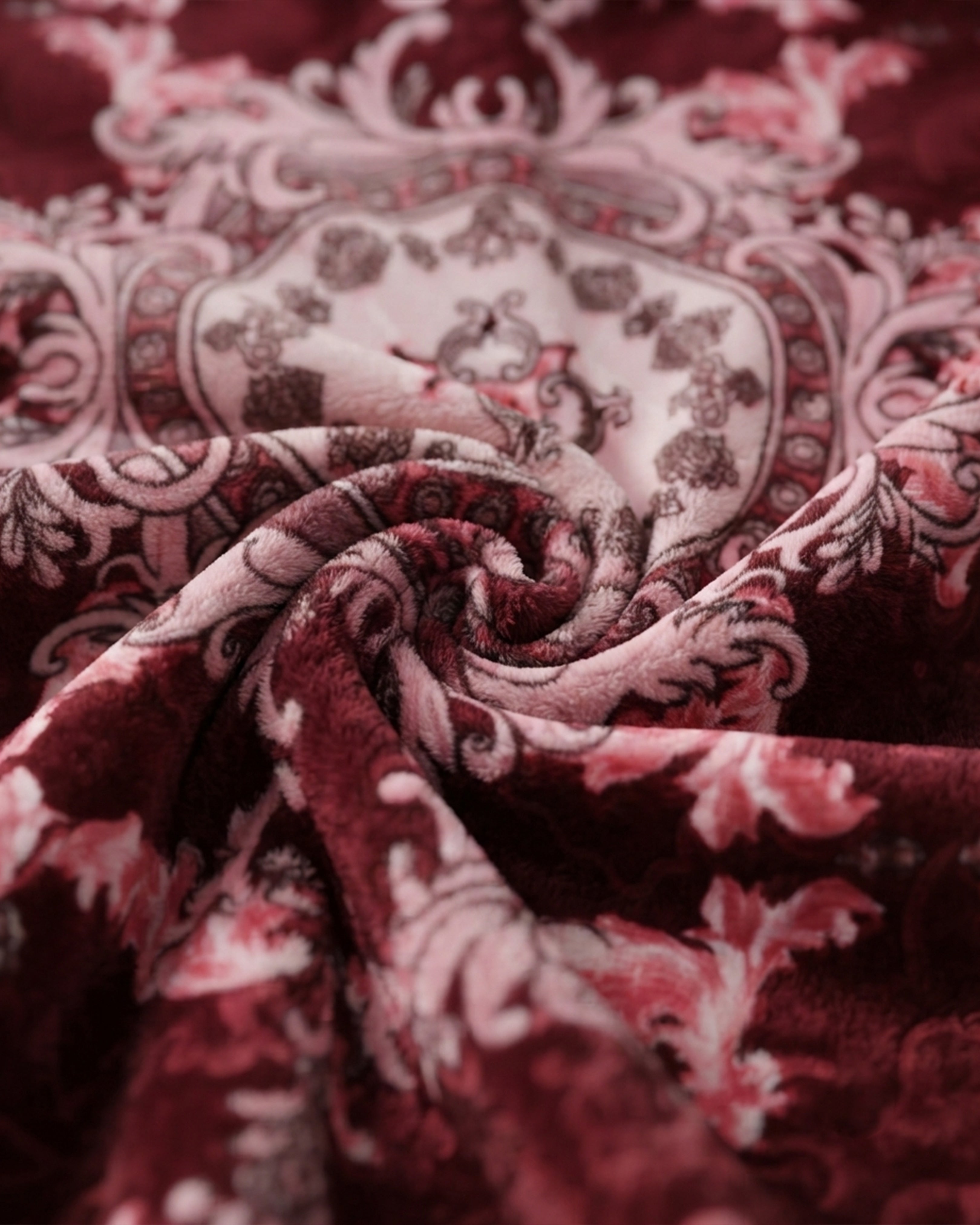 Wonder Flannel AC Blanket - Deep Red