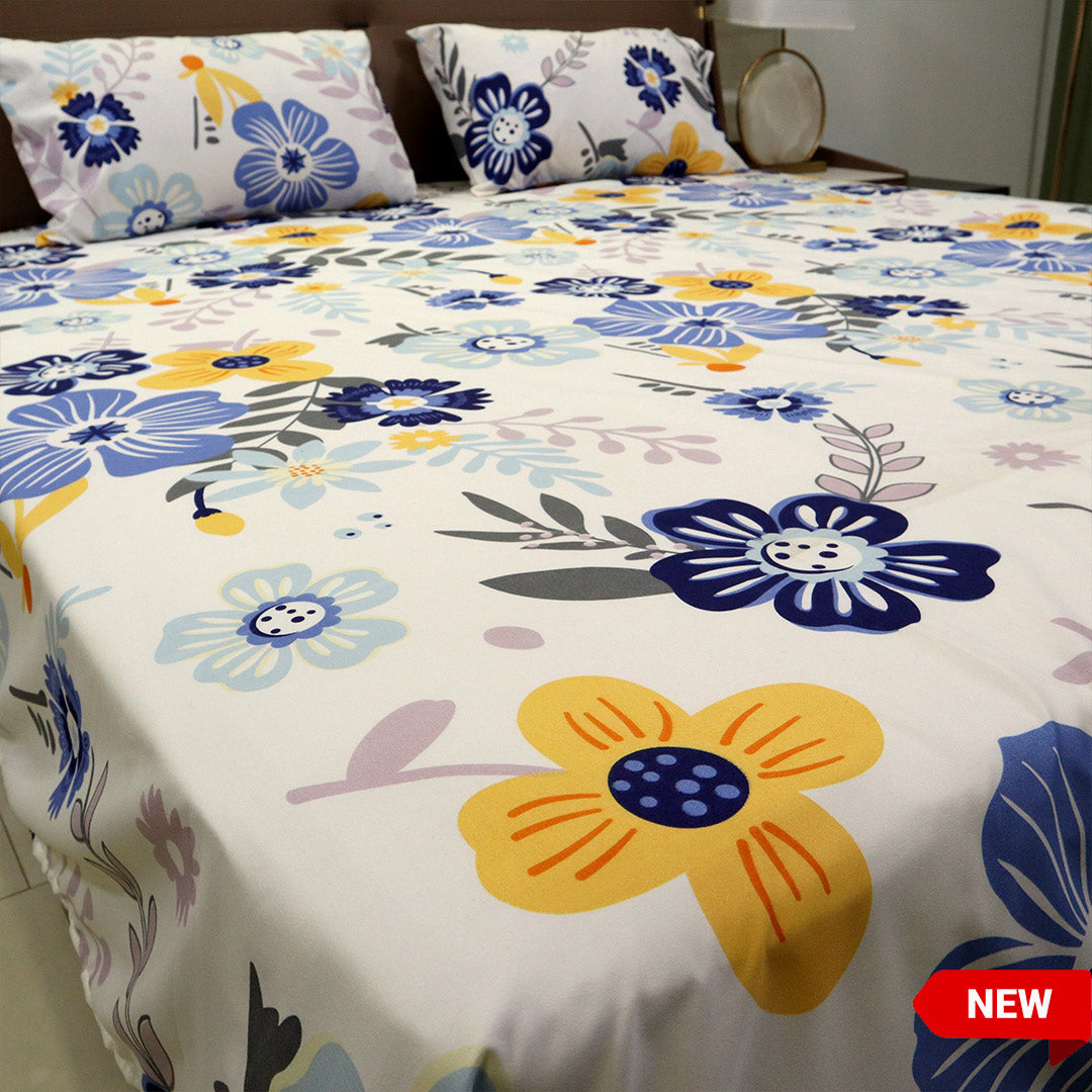 Bed Sheet Fantasy King Bed-Floral Fusion