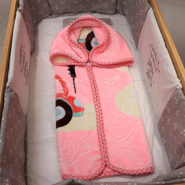 Tiny Tots Zipper Cloud Baby Blanket-Bubblegum Pink
