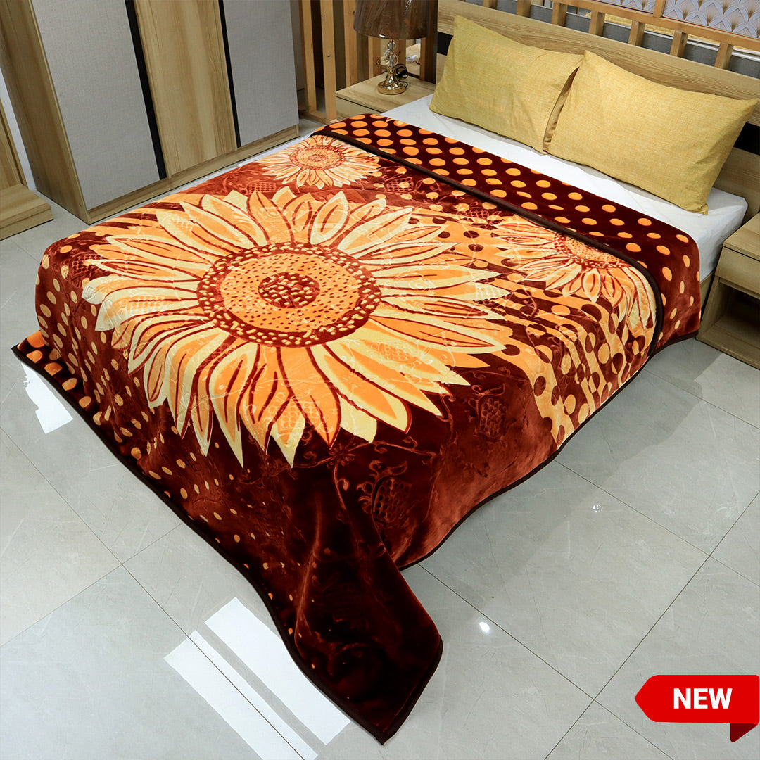 Empire King Bed 6.5 KG Blanket-Sunflower-Plushmink