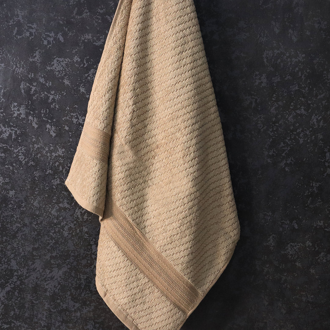 Premium Cotton Towel Plain-Beige