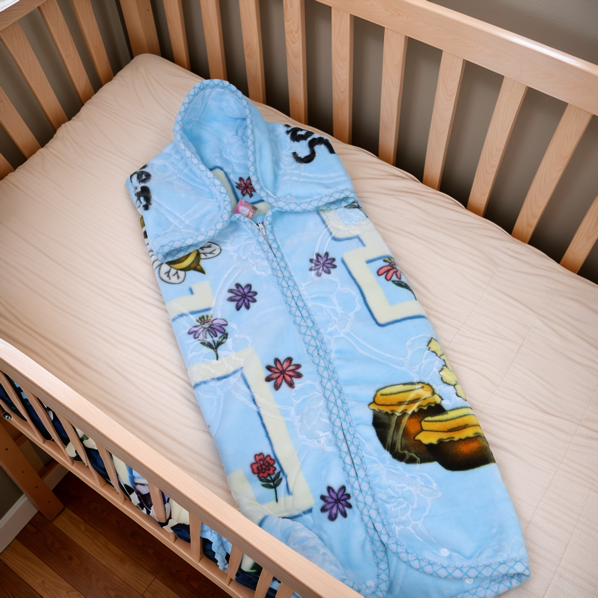 Tiny Tots Zipper Cloud Baby Blanket - Beezzle