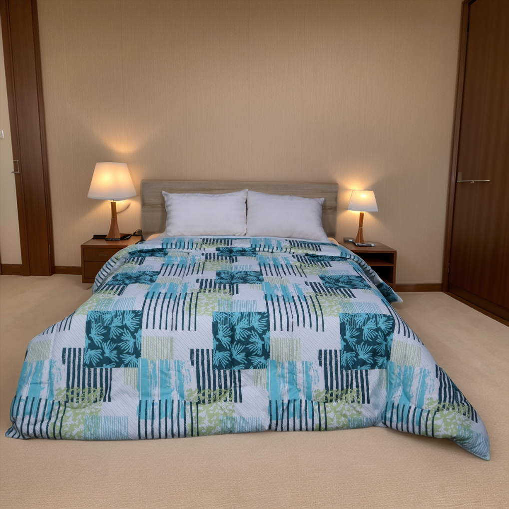 Printed King Bed Comforter - Wave