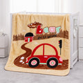 Tiny Tots 2-Ply Cot Baby Blanket - Toasty Trip