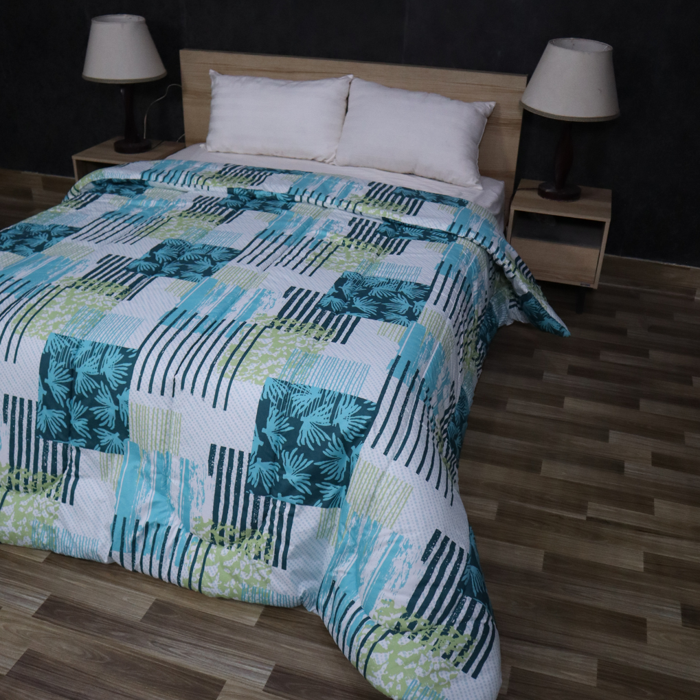 Printed King Bed Comforter - Wave