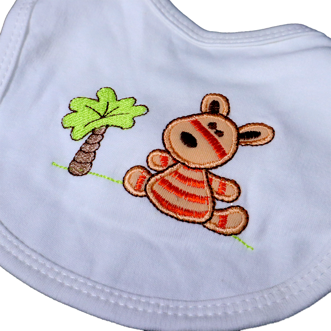 Pack of 3 Baby Bibs Set-Luna Grey