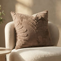 Solid Mink Cushion - Truffle