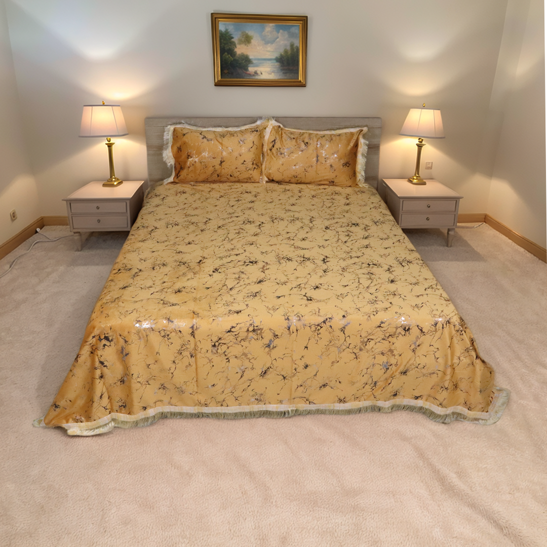 Regal Decor 3-Piece Bed Set-Saffron
