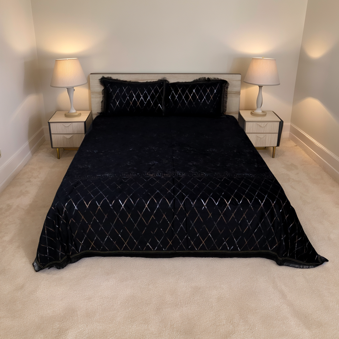Regal Decor Bed Set-Noir