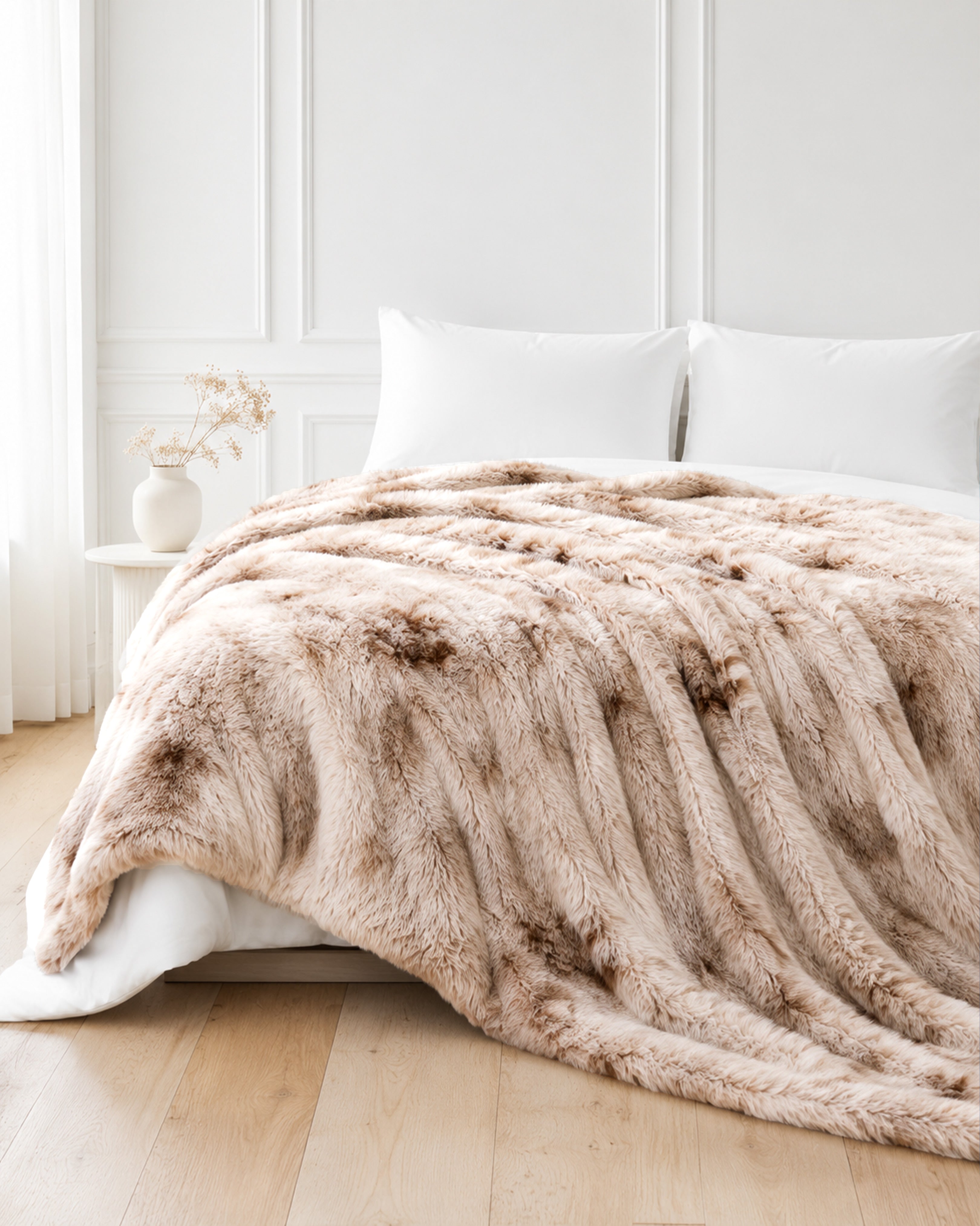 Shaggy Throw Blanket - Camel
