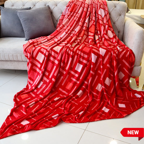 Summer Blanket Embossed Supremo Double- Red Ascents
