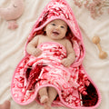 Baby Chic Hood Blanket - Rose