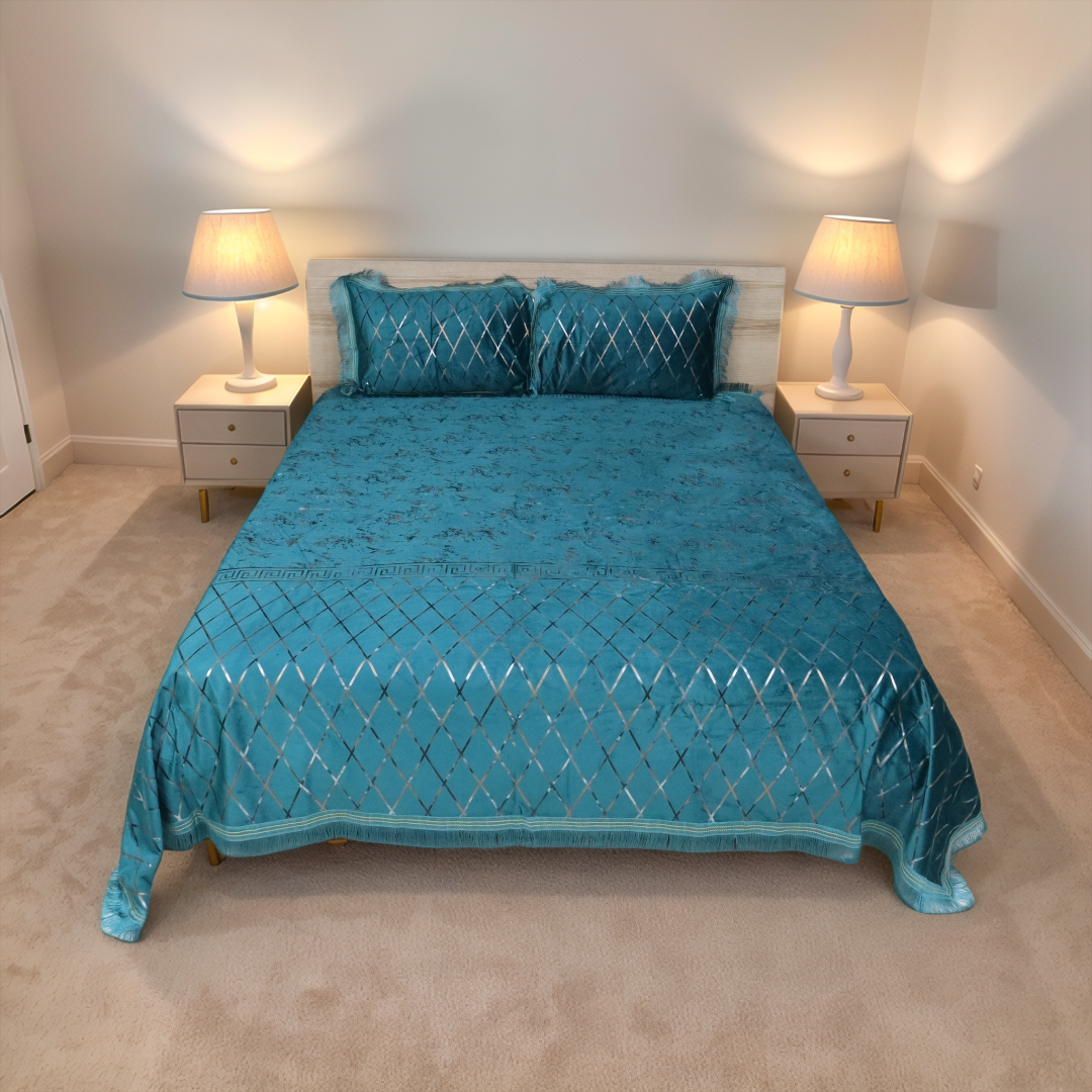 Regal Decor 3-Piece Bed Set-Lagoon