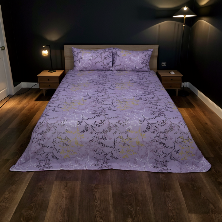 Bed Sheet Fantasy King Bed- Mauve