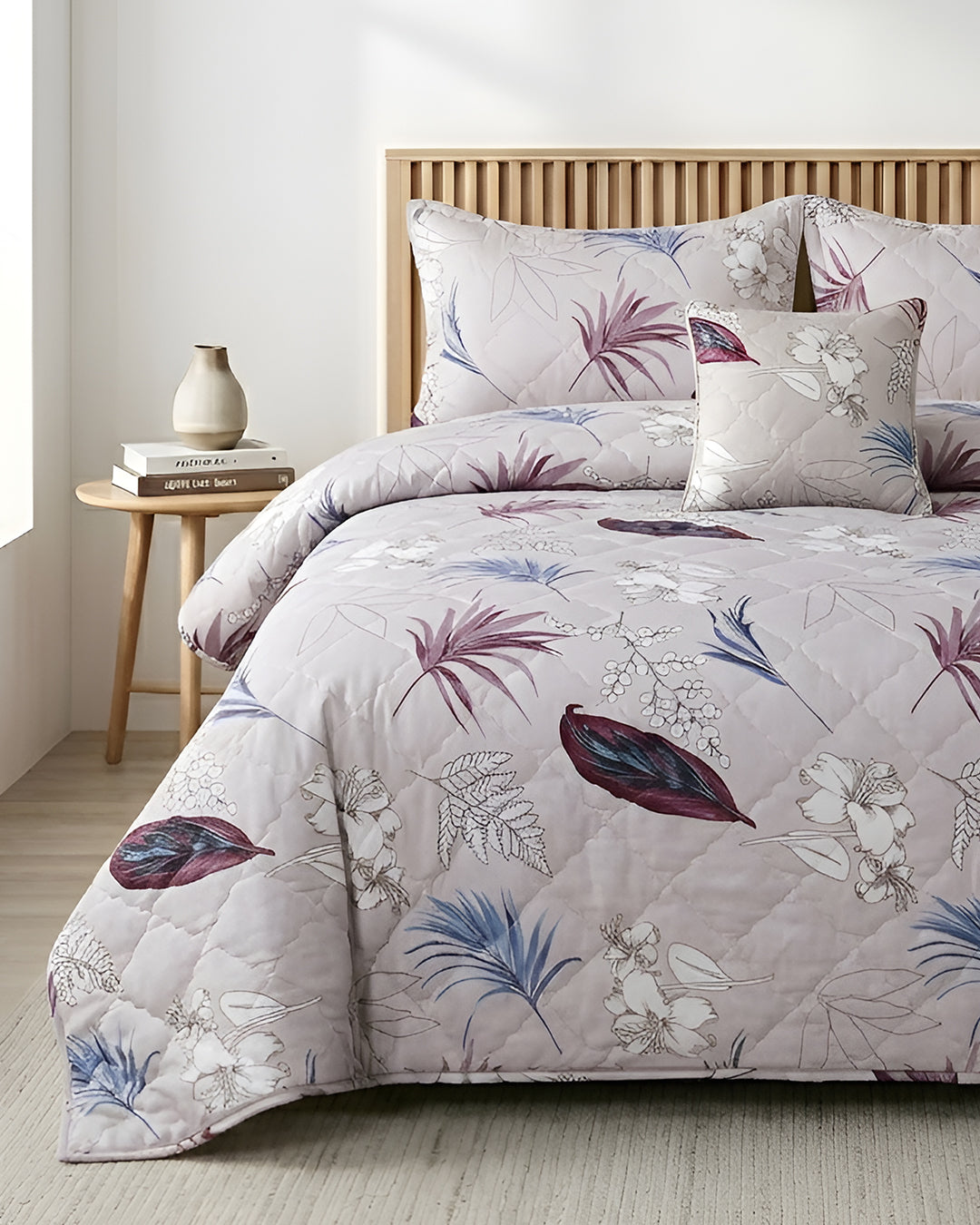 Fantasy 4 Pieces Bed Spread - Dusky Flora