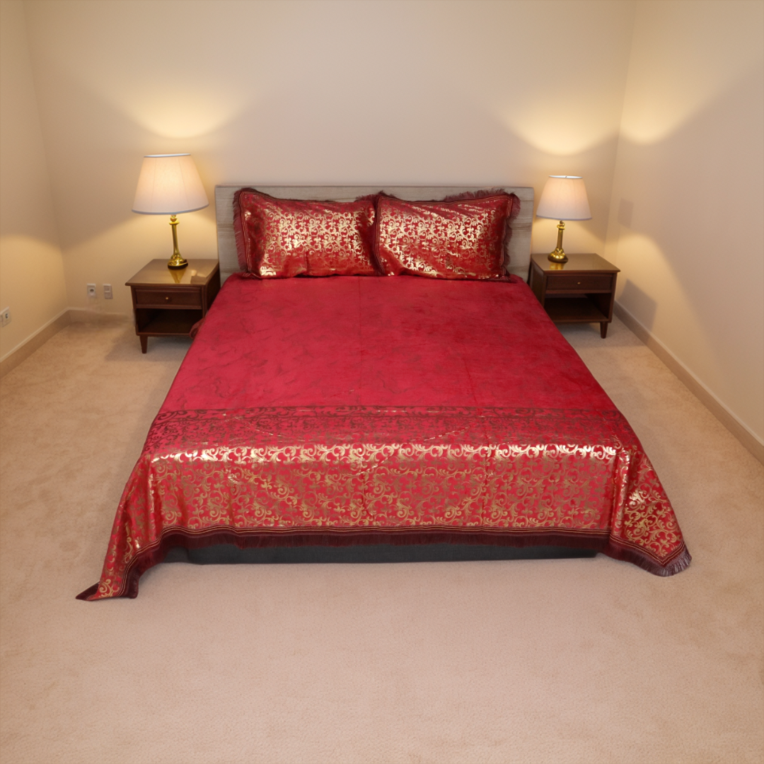 Regal Decor 3-Piece Bed Set-Sangria