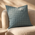 Quilted Cushion - Leaf Grid