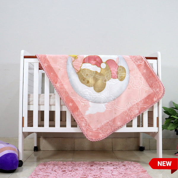 Kitten Cot Cloudy Baby Blanket Berry Bliss