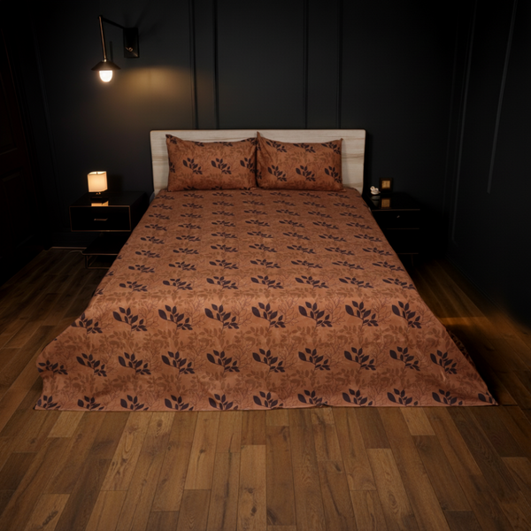 Bed Sheet Fantasy King Bed- Ochre