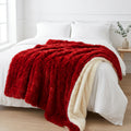 Sherpa Throw Blanket - Red