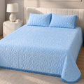 Deluxe Mink 3 Pieces Bed Set- Blue